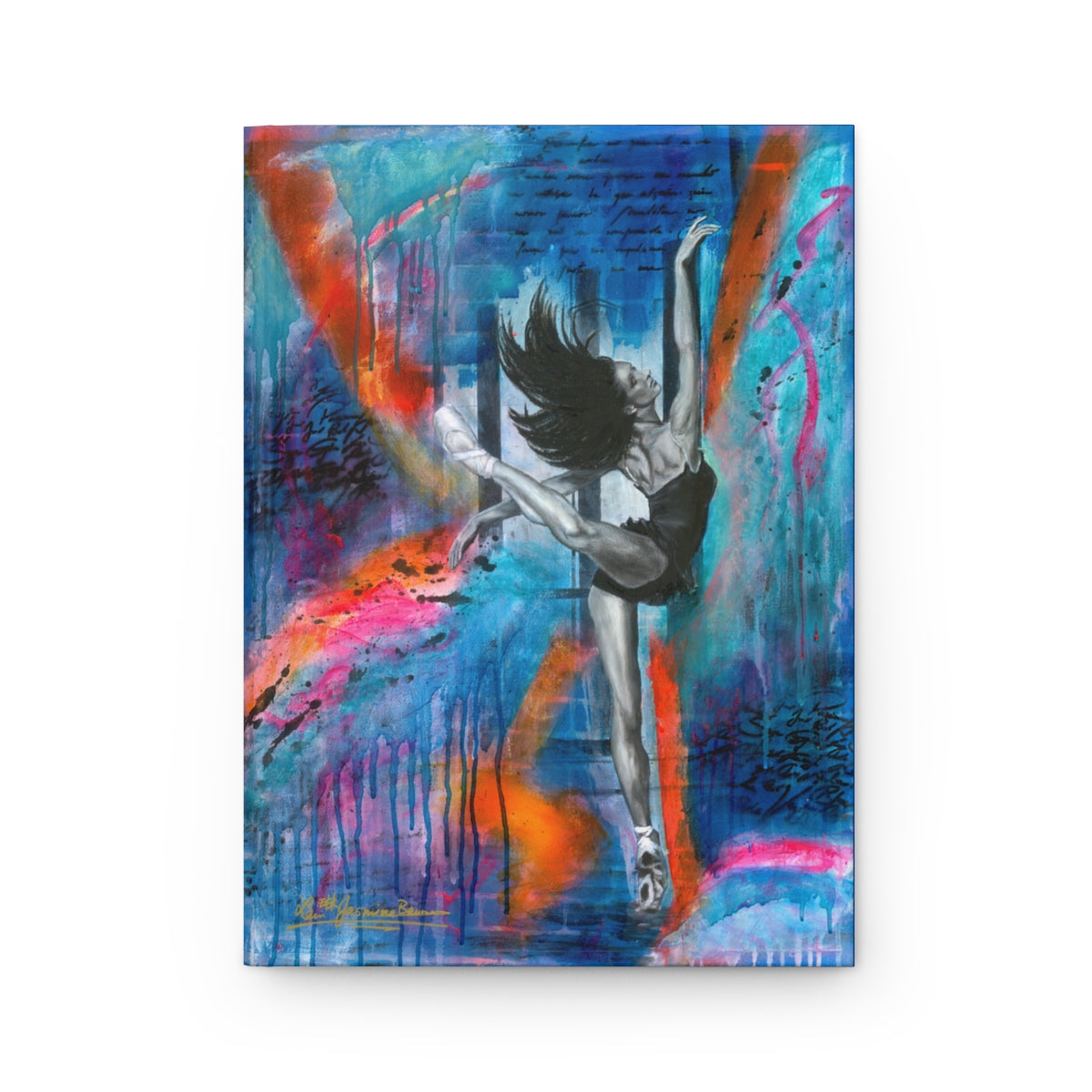 "Breakthrough" Ballet Art Hardcover Journal Matte