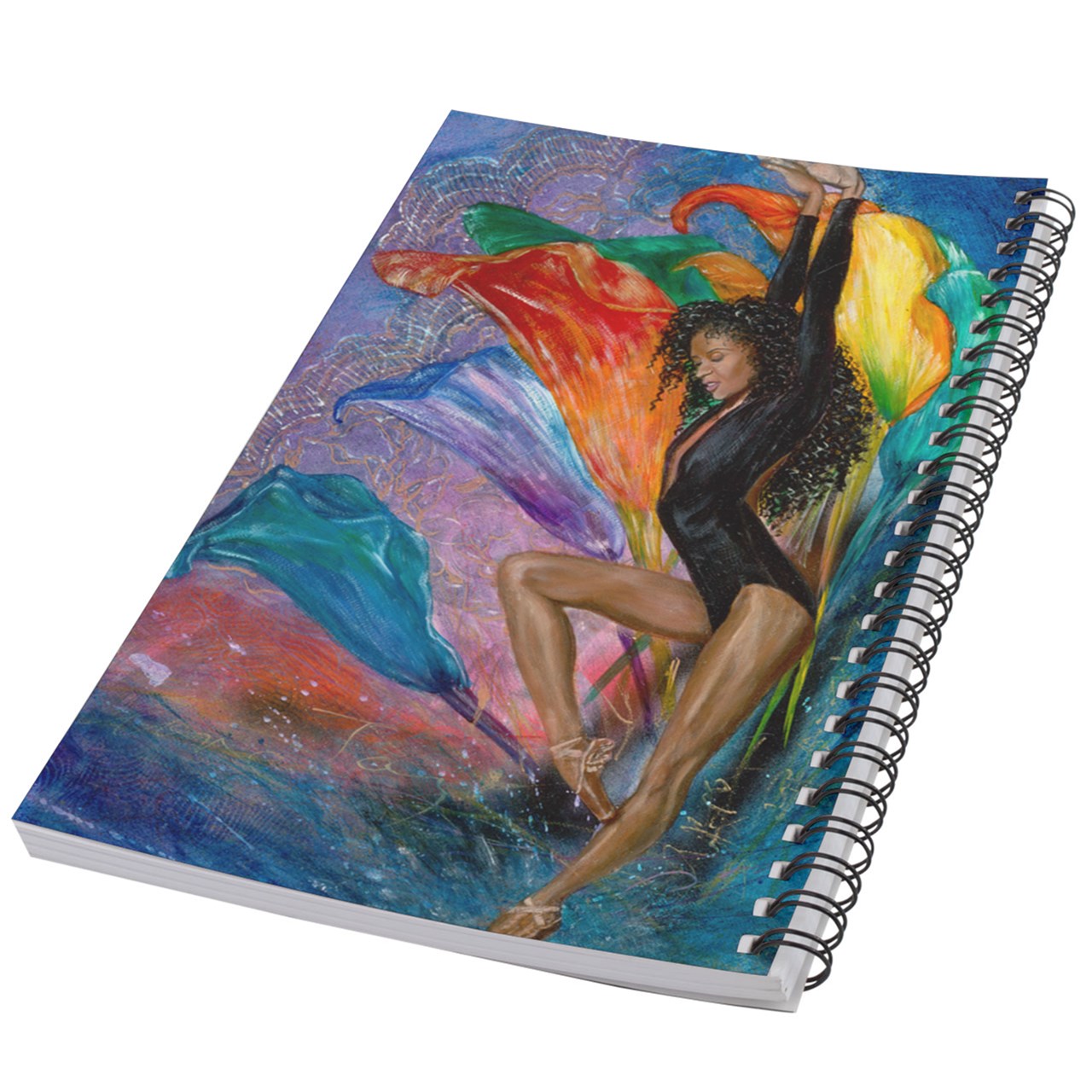 Splash Spiral Notebook 5.5" x 8.5" Notebook