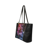 Butterfly Dream Leather Tote Bag (Model 1640) (Small)