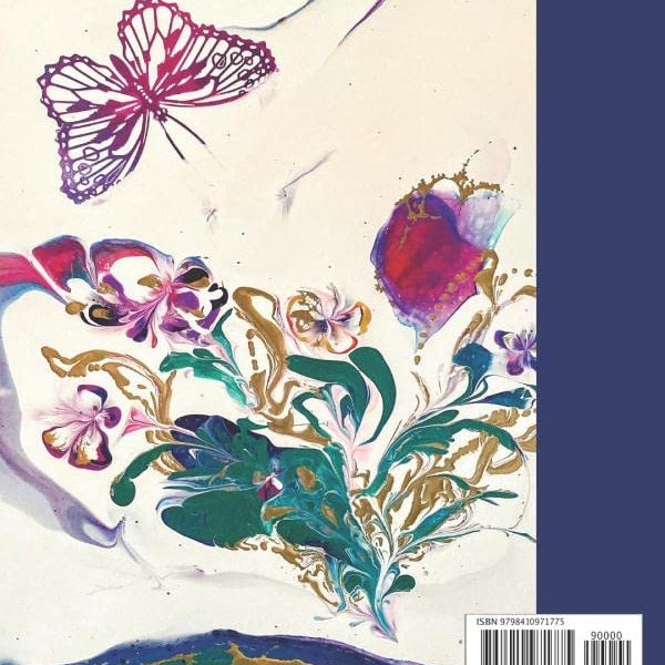 Composition Notebook: Beautiful wide ruled unique acrylic poured fluid art cover. Perfect gift for art lovers.