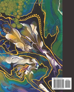 Composition Notebook: Beautiful wide ruled unique acrylic poured fluid art cover. Perfect gift for art lovers.