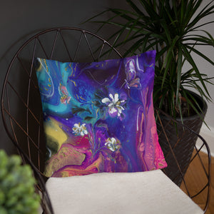 "Flowers and Butterflies" Basic Pillow