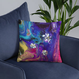 "Flowers and Butterflies" Basic Pillow