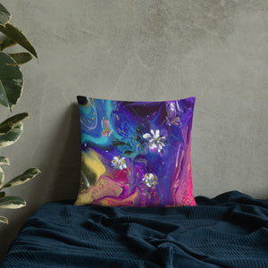 "Flowers and Butterflies" Basic Pillow