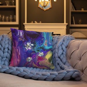 "Flowers and Butterflies" Basic Pillow