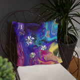 "Flowers and Butterflies" Basic Pillow