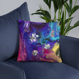 "Flowers and Butterflies" Basic Pillow