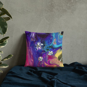 "Flowers and Butterflies" Basic Pillow