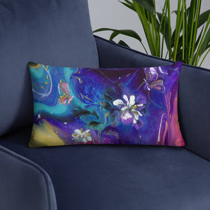 "Flowers and Butterflies" Basic Pillow