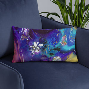 "Flowers and Butterflies" Basic Pillow