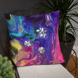 "Flowers and Butterflies" Basic Pillow