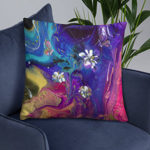 "Flowers and Butterflies" Basic Pillow