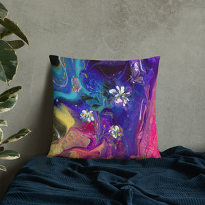 "Flowers and Butterflies" Basic Pillow