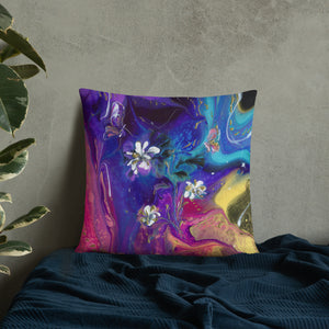 "Flowers and Butterflies" Basic Pillow