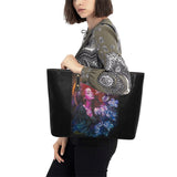 Butterfly Dream PU Leather Tote Bag(Model1709)