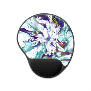 "Lace Bloom" Mouse Pad With Wrist Rest