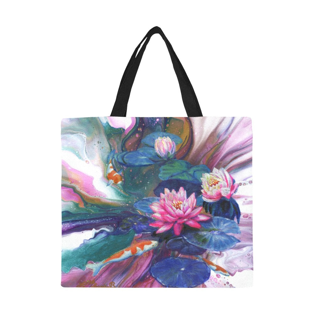Flow of Serenity All Over Print Canvas Tote Bag(Model1699)(Large)