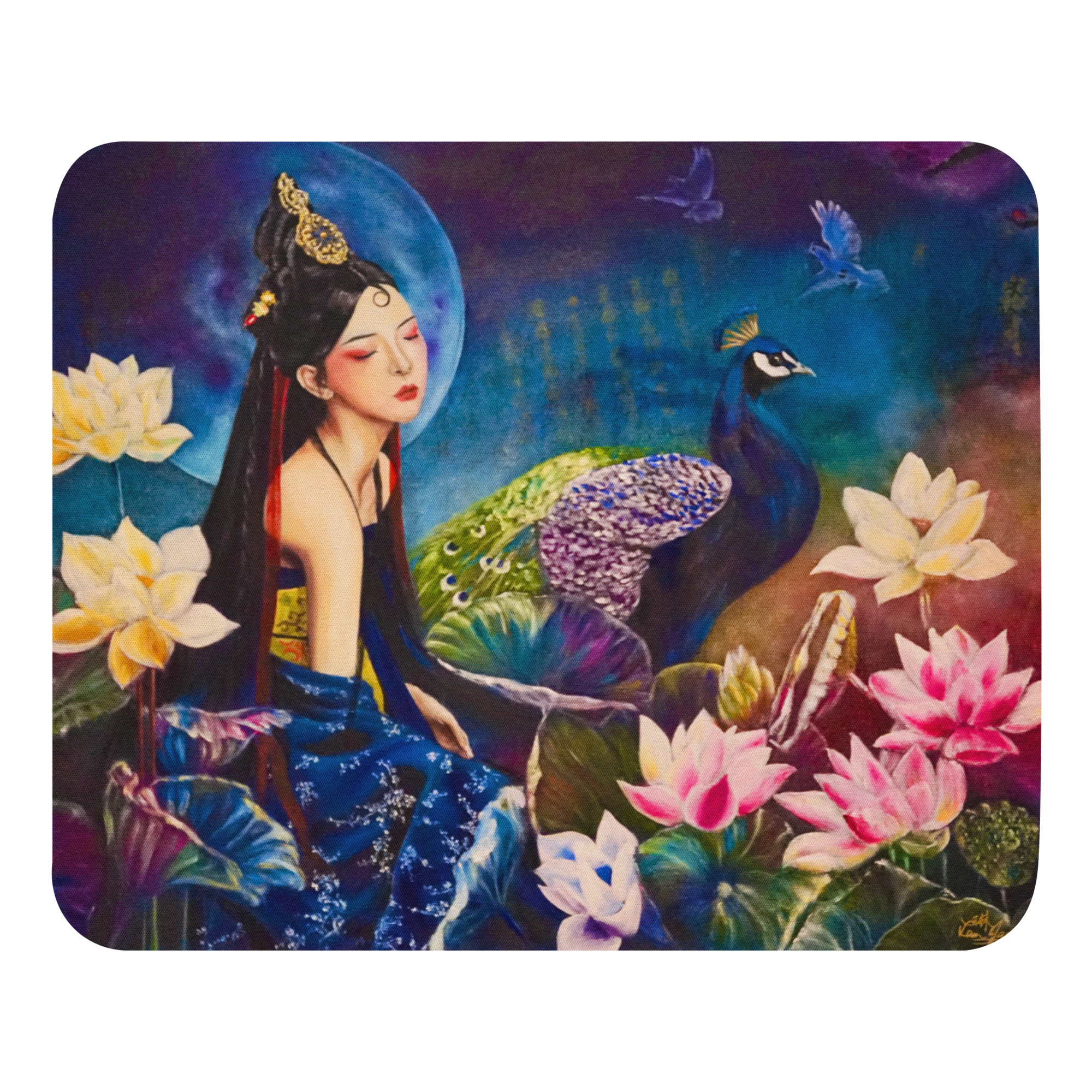 "Peacock Princess" Mouse pad