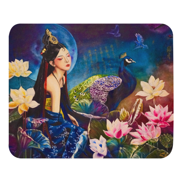 "Peacock Princess" Mouse pad
